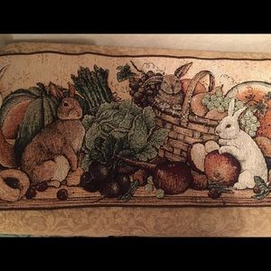 Rabbit Tapestry Table Runner 72”